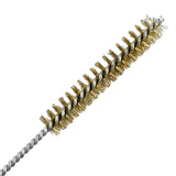 Maxbell Brass Bristles Tube Cleaning Brush Metal Wire Brush for Sink Plumbing Sturdy 23cmx2cm