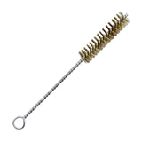 Maxbell Brass Bristles Tube Cleaning Brush Metal Wire Brush for Sink Plumbing Sturdy 25cmx2.5cm