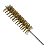 Maxbell Brass Bristles Tube Cleaning Brush Metal Wire Brush for Sink Plumbing Sturdy 30cmx3cm