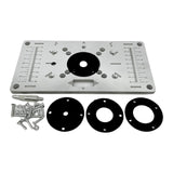 Maxbell Aluminum Router Table Plate for Woodworking Benches Mounting Plate Precision