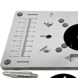 Maxbell Aluminum Router Table Plate for Woodworking Benches Mounting Plate Precision