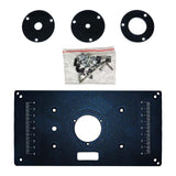 Maxbell Aluminum Router Table Insert Plate for Woodworking Benches Trimmer Precision