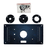 Maxbell Aluminum Router Table Insert Plate for Woodworking Benches Trimmer Precision