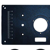 Maxbell Aluminum Router Table Insert Plate for Woodworking Benches Trimmer Precision