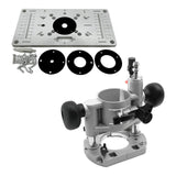 Maxbell Router Table Insert Plate with Lift Base Easy to Install Trimmer Woodworking