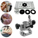Maxbell Router Table Insert Plate with Lift Base Easy to Install Trimmer Woodworking