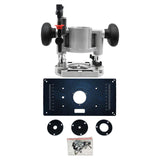 Maxbell Aluminum Router Table Insert Plate with Lift Base Trimmer Accurate Precision