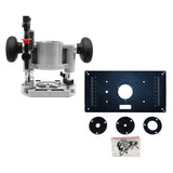 Maxbell Aluminum Router Table Insert Plate with Lift Base Trimmer Accurate Precision