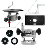 Maxbell Aluminum Router Table Insert Plate with Lift Base Trimmer Accurate Precision
