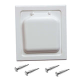 Maxbell Dryer Vent Cover Simple Installation White Wall Vent Cover for External