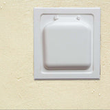 Maxbell Dryer Vent Cover Simple Installation White Wall Vent Cover for External