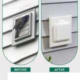 Maxbell Dryer Vent Cover Simple Installation White Wall Vent Cover for External