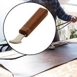 Maxbell Leather Edge Creaser Durable Leathercraft Working Tool for DIY Leather Craft 1.0mm