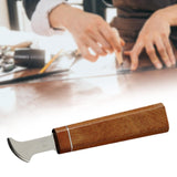 Maxbell Leather Edge Creaser Durable Leathercraft Working Tool for DIY Leather Craft 2.0mm