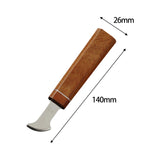 Maxbell Leather Edge Creaser Durable Leathercraft Working Tool for DIY Leather Craft 2.0mm