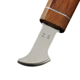 Maxbell Leather Edge Creaser Durable Leathercraft Working Tool for DIY Leather Craft 2.5mm