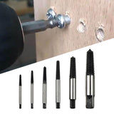 Maxbell 6Pcs Screw Extractor Set Multiuse Portable for Industrial Screw Bolt Removal