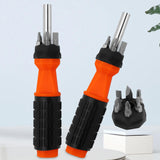 Maxbell 6 in 1 Screwdriver Durable Portable Screwdriver Multi Tool Screw Driver Bit