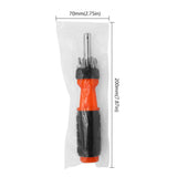 Maxbell 6 in 1 Screwdriver Durable Portable Screwdriver Multi Tool Screw Driver Bit