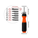 Maxbell 6 in 1 Screwdriver Durable Portable Screwdriver Multi Tool Screw Driver Bit