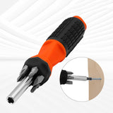 Maxbell 6 in 1 Screwdriver Durable Portable Screwdriver Multi Tool Screw Driver Bit