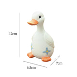 Maxbell Duck Statue Resin Creative Desktop Craft Ornament for Office Balcony Bedroom Son