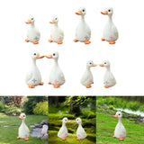 Maxbell Duck Statue Resin Creative Desktop Craft Ornament for Office Balcony Bedroom Son