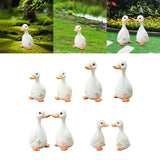 Maxbell Duck Statue Resin Creative Desktop Craft Ornament for Office Balcony Bedroom Son