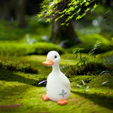 Maxbell Duck Statue Resin Creative Desktop Craft Ornament for Office Balcony Bedroom Son