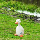 Maxbell Duck Statue Resin Creative Desktop Craft Ornament for Office Balcony Bedroom Son