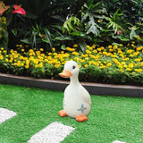 Maxbell Duck Statue Resin Creative Desktop Craft Ornament for Office Balcony Bedroom Son