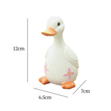 Maxbell Duck Statue Resin Creative Desktop Craft Ornament for Office Balcony Bedroom Daughter