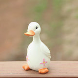 Maxbell Duck Statue Resin Creative Desktop Craft Ornament for Office Balcony Bedroom Daughter