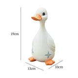 Maxbell Duck Statue Resin Creative Desktop Craft Ornament for Office Balcony Bedroom Dad