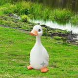 Maxbell Duck Statue Resin Creative Desktop Craft Ornament for Office Balcony Bedroom Dad