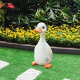 Maxbell Duck Statue Resin Creative Desktop Craft Ornament for Office Balcony Bedroom Dad