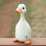 Maxbell Duck Statue Resin Creative Desktop Craft Ornament for Office Balcony Bedroom Dad