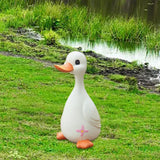 Maxbell Duck Statue Resin Creative Desktop Craft Ornament for Office Balcony Bedroom Mom