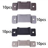 Maxbell 10 Pieces Tape Measure Holder Clip Tool Multifunction Belt Tape Measure Clip Black