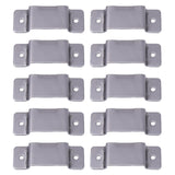 Maxbell 10 Pieces Tape Measure Holder Clip Tool Multifunction Belt Tape Measure Clip Gray