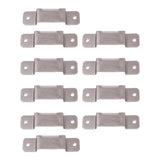 Maxbell 10 Pieces Tape Measure Holder Clip Tool Multifunction Belt Tape Measure Clip Silver