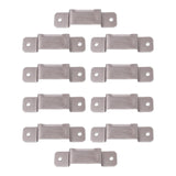 Maxbell 10 Pieces Tape Measure Holder Clip Tool Multifunction Belt Tape Measure Clip Silver