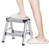 Maxbell Folding Ladder Stable Thickened Herringbone Ladder for Office Home Factories