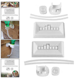 Maxbell Bee Feeder Portable Beehive Durable Water Drink Feeding Beekeeping Equipment Lid 30 Port