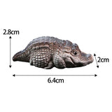 Maxbell Mini Alligator Sculpture Resin Tea Pet Miniature Cute Decoration for Bedroom