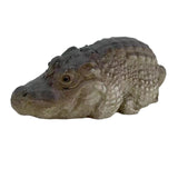 Maxbell Crocodile Statue Decorative Durable Art Figurine for Courtyard Outdoor Decor