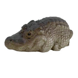 Maxbell Crocodile Statue Decorative Durable Art Figurine for Courtyard Outdoor Decor