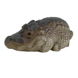Maxbell Crocodile Statue Decorative Durable Art Figurine for Courtyard Outdoor Decor