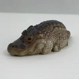 Maxbell Crocodile Statue Decorative Durable Art Figurine for Courtyard Outdoor Decor