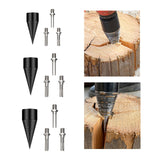Maxbell Wood Log Splitting Drill Bit Easy Splitter Firewood Log Splitter for Camping Diameter 32mm